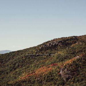 Viaduct bridge on the Blue Ridge Parkway in Blowing Rock, North Carolina