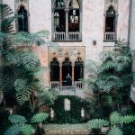 View from across the courtyard at the Isabella Stewart Gardner Museum