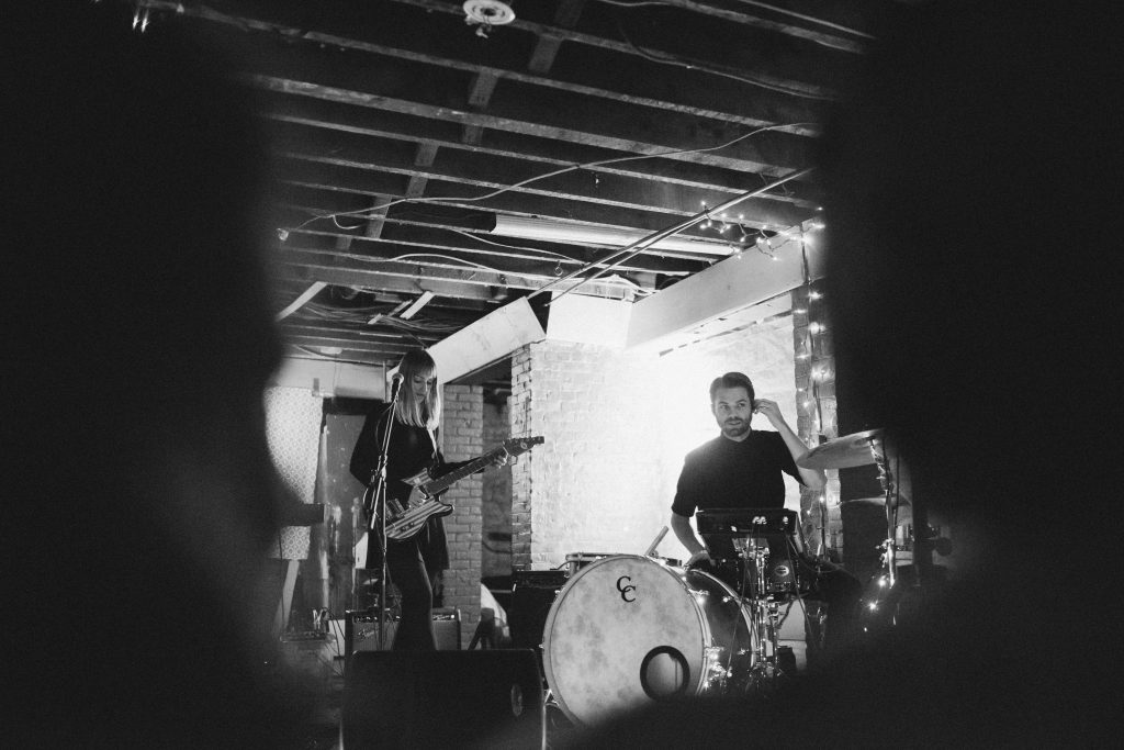 Small band Lemolo performing in a Mission Hill basement.